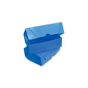 Caja archivo plástica oficio 12 azul tapa volcada