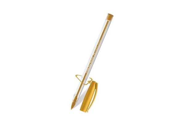 Bolígrafo Faber-Castell trilux 032 m oro c/u
