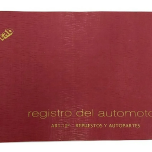 Libro Registro Automotor Compra / Venta