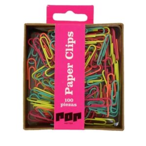 Caja paper clips colores divertidos – Hefter pop