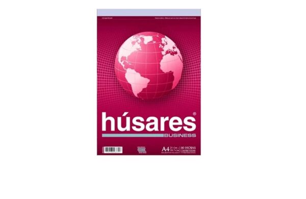 Block Húsares bussines A4 80 hojas cuadriculado puntillado