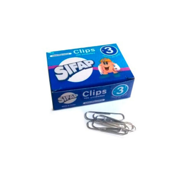 Broches clips Sifap N° 3 x 100 unidades
