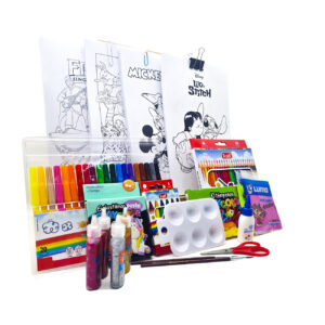 mega kit de arte para niños set infantil + con dibujos para pintar