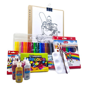 Kit de arte para niños + para pintar de los simpson