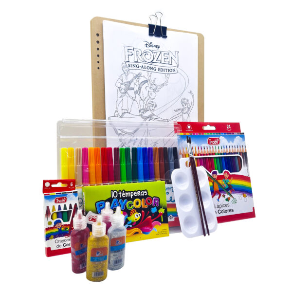 Kit de arte para niños set infantil+ dibujos para pintar frozen Disney