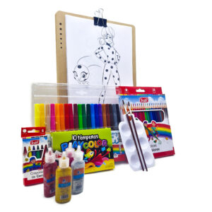 Kit de arte para niños + dibujos para colorear de ladybug
