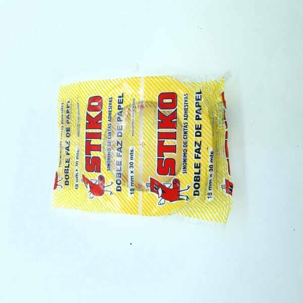 Cinta Adhesiva Stiko Doble Faz De Papel 18 mm x 30 mts. - Imagen 2