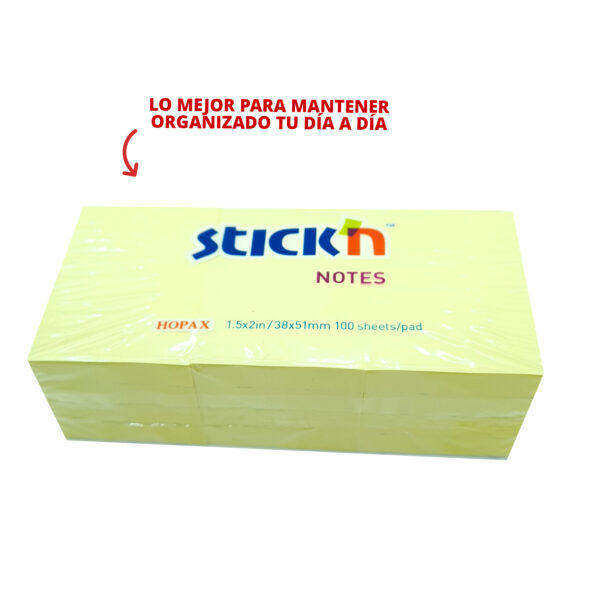BLOCK ADHES. STICK N21530 38X51 ALLO X 100 HS. - UNIDAD - Imagen 2