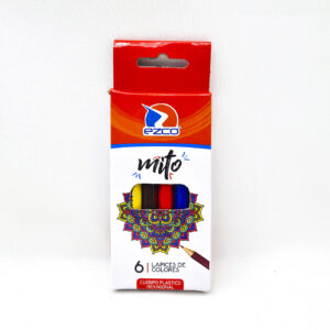 Lapices De Colores Cortos Ezco Mito X 6u