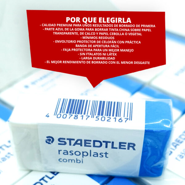 Caja De 30 Gomas De Borrar Staedtler 526 Lapiz/tinta - Imagen 2
