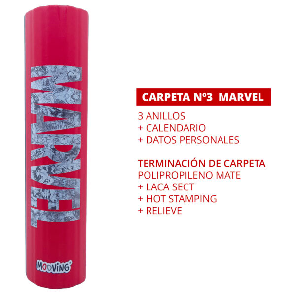 Carpeta N°3 Marvel Primaria Secundaria Mooving - Imagen 2