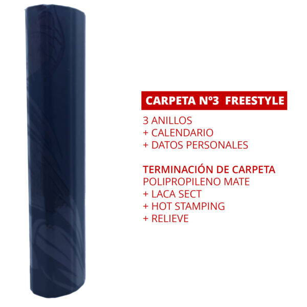 Carpeta N°3 Freestyle Primaria Secundaria Onix - Imagen 2