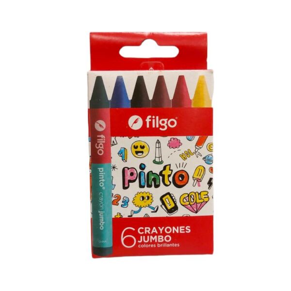 Crayones Filgo Pinto x 6 Colores