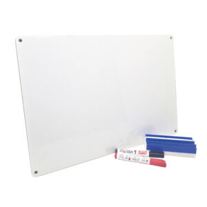 Pizarra/Pizarrón Blanca 50X35 + 2 Marcadores + Borrador