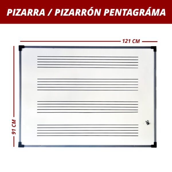 Pizarra/pizarrón Pentagráma 91x121. - Imagen 2