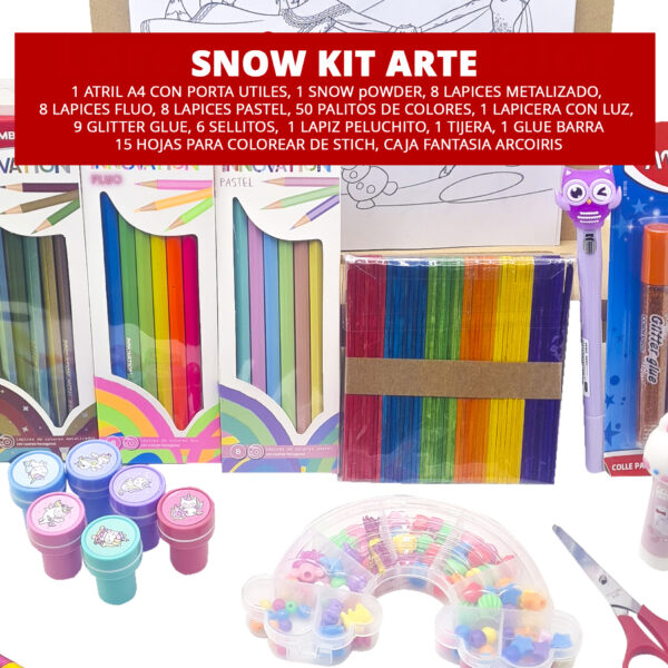 Kit Set Snow Arte Infantil Niño - Imagen 5