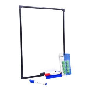 Pizarra/pizarrón Magnética Blanca 60 X 80 Cm + Accesorios