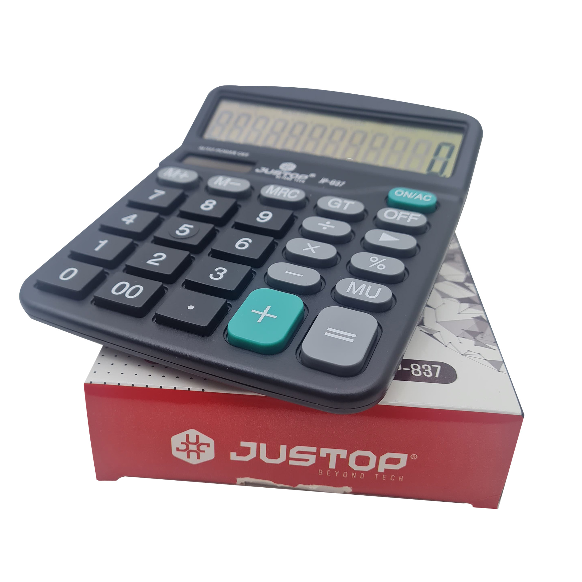 Calculadora Electrónica Justop Jp-837 12 Dígitos Dual - Imagen 2