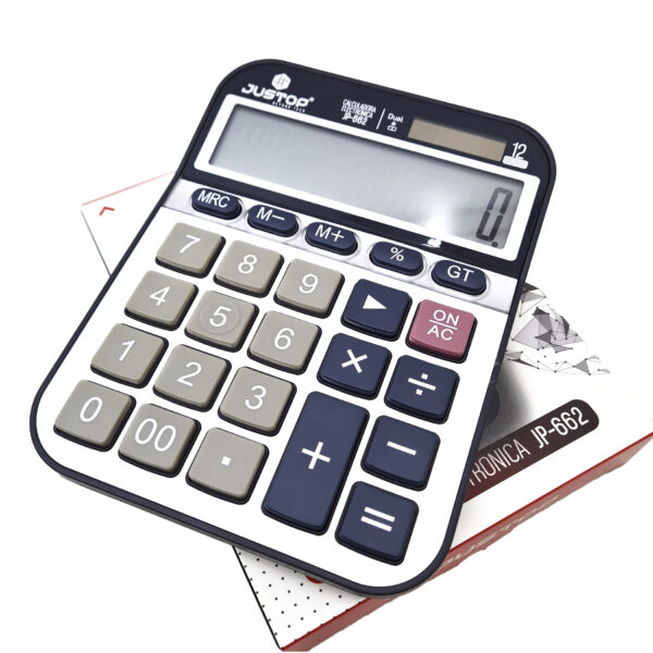 Calculadora Electrónica Justop Jp-662 12 Dígitos Dual - Imagen 2