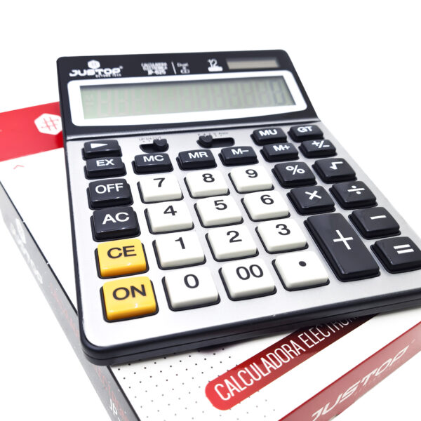 Calculadora Electrónica Justop Jp-625 12 Dígitos Dual - Imagen 2