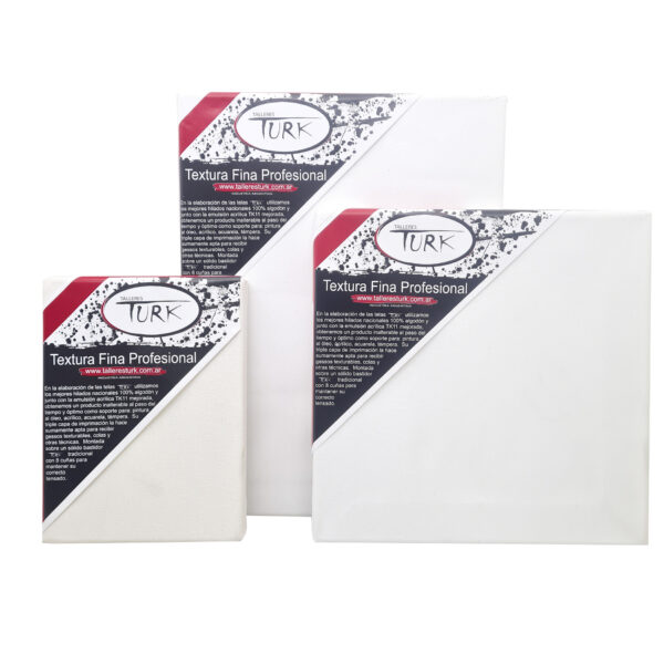Set Kit Arte X 3 Bastidores Pintar 18x24 30x30 30x40 Lienzo