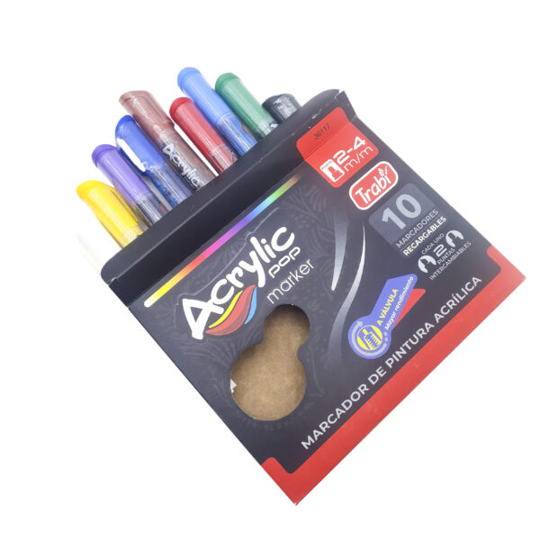 Set Kit Arte X4 Bastidores + fibrones Acrílicos Pintar Cuadro - Imagen 3